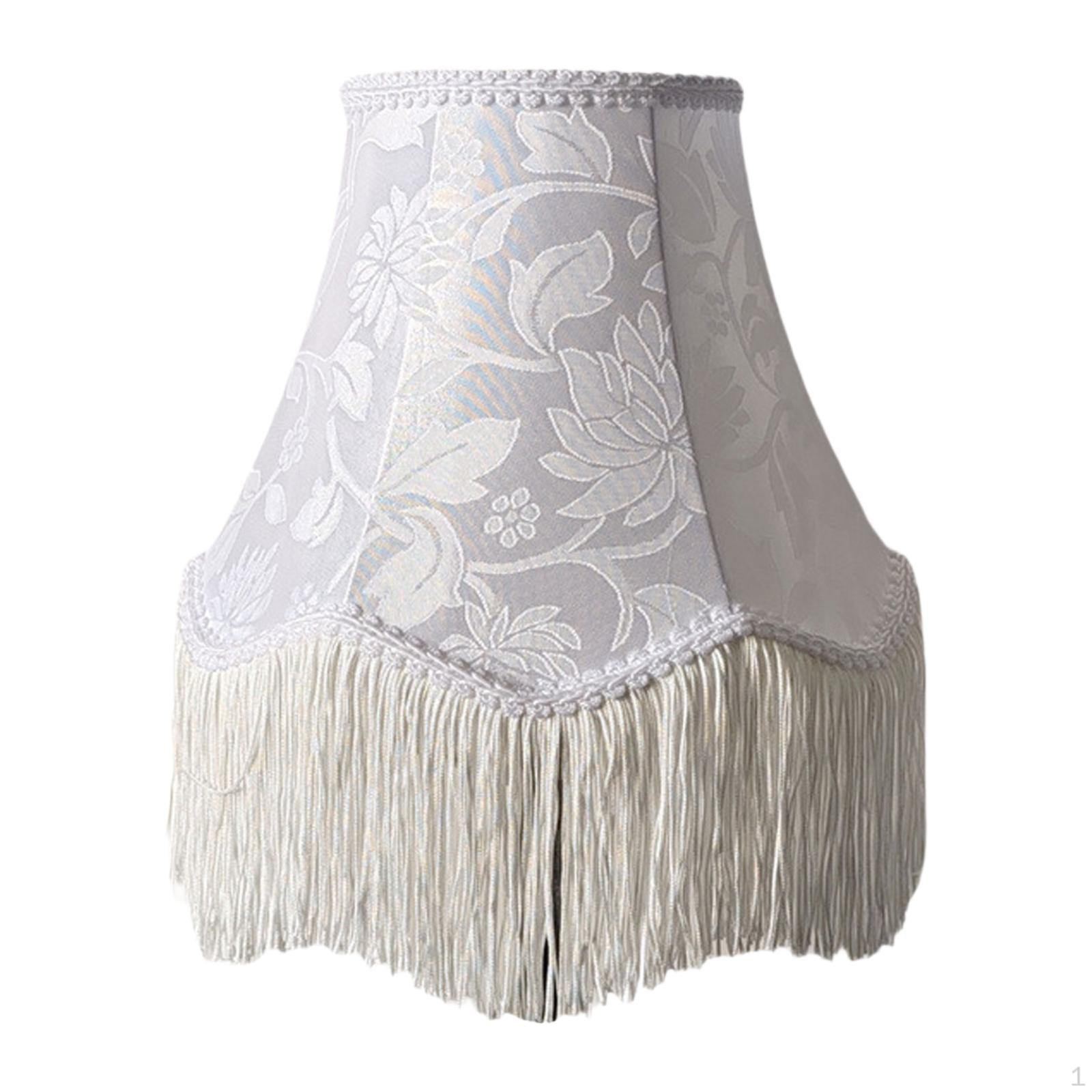

Table Lamp Shade Lampshade Tassel Stylish Fresh Desktop Light Floor Fixture Cover for