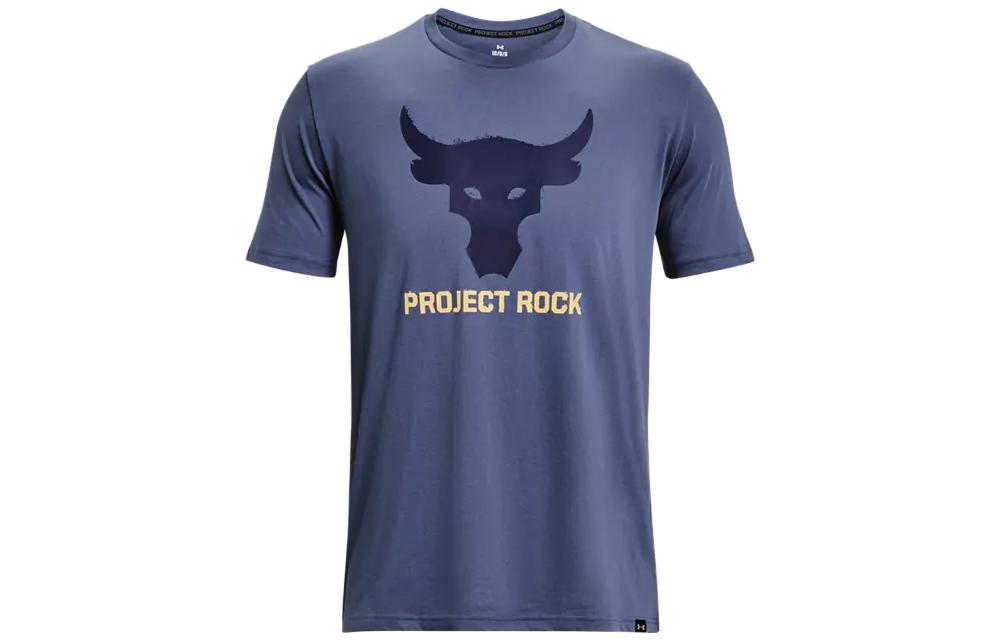 Under Armour T Shirts Men s Blue Crew Neck Moderate Straight Fit 1380520-480 M