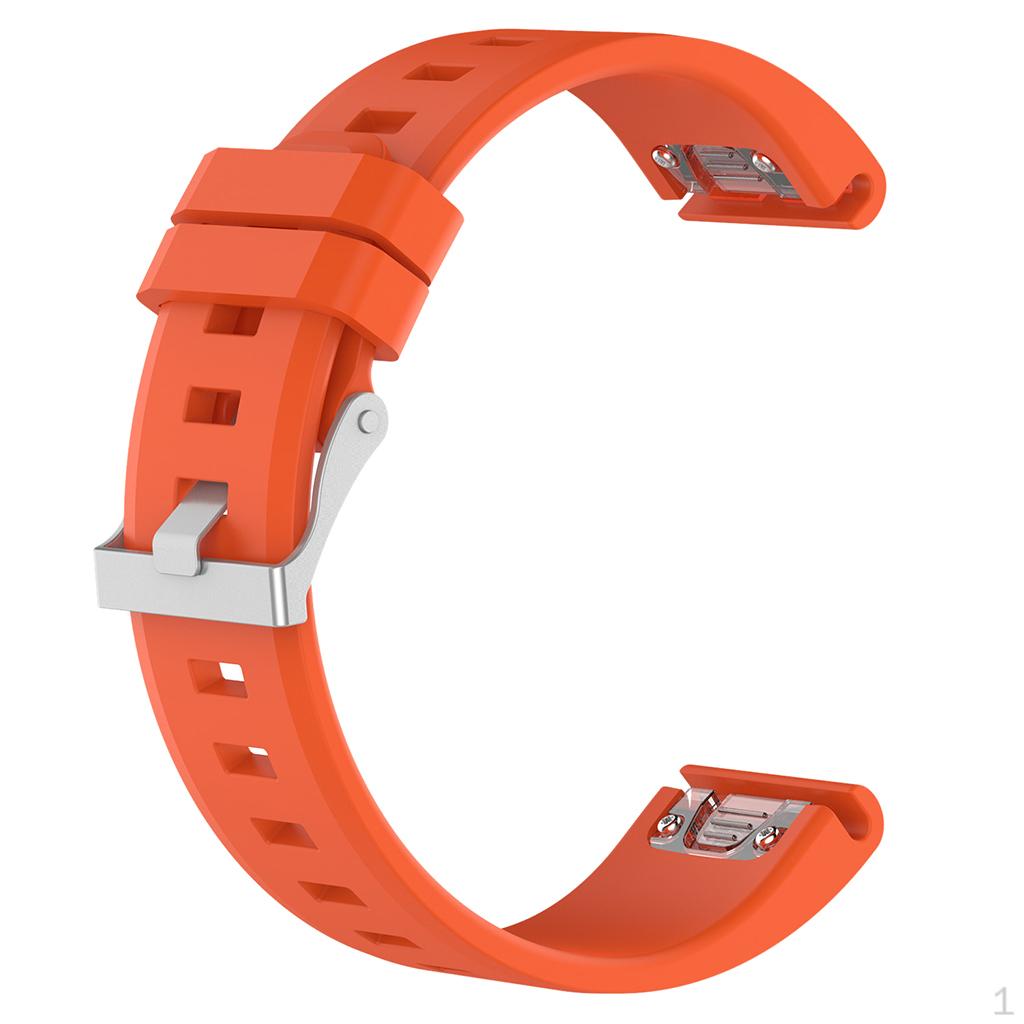 Watch Wristband, Silicone Wrist Belt and Metal Buckle For Fenix 5 Bracelet Accessories