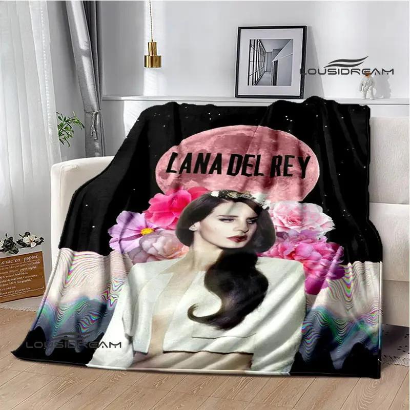Coperta Stampa Retrò Lana Del Rey Coperta Calda alla Moda Coperta con Bordo a T Coperta per Casa e Viaggio Biancheria da Letto Regalo di Compleanno