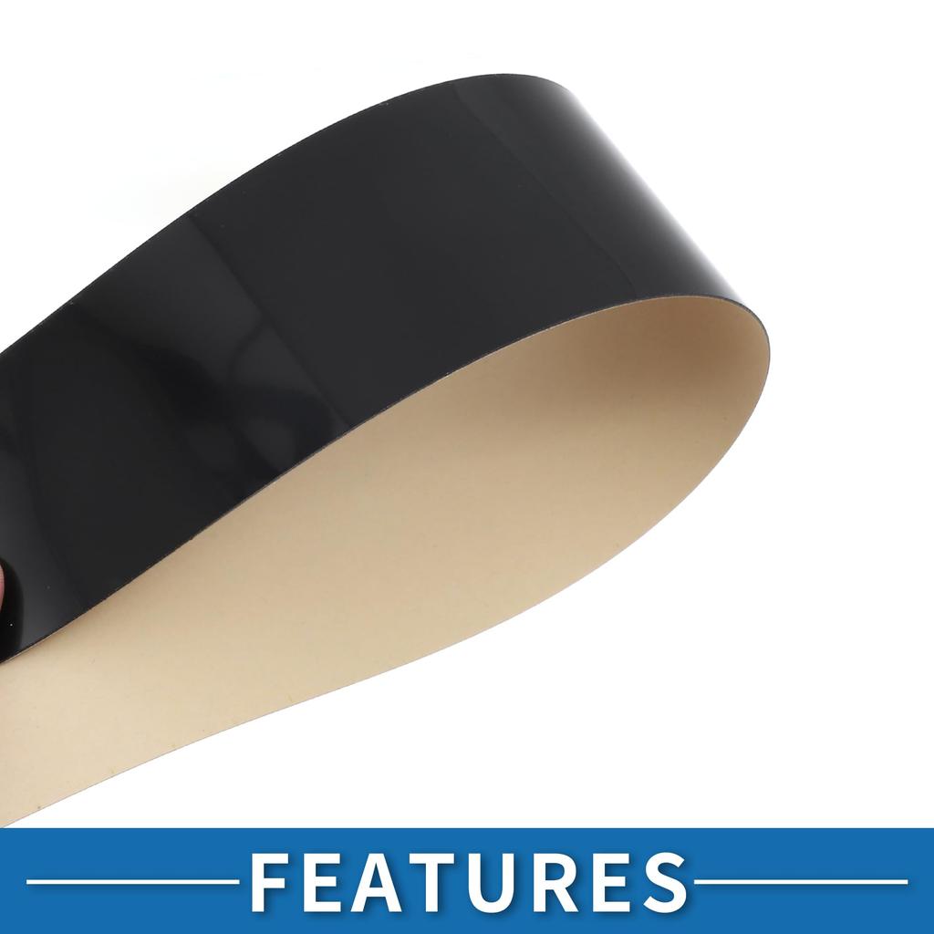 ABSOPRO Door Pillar Window Trim Stickers for Pillar Door Outer Exterior Covers for Ford EcoSport Black Anti-Scratch Posts, 2018-2022,