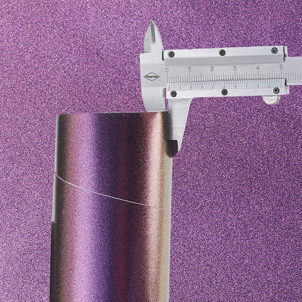 Purple to Copper Matte Metallic Chameleon Vinyl Wrap Color Change DIY Vehicle Vinyl Film, 59.84'' x 11.8''