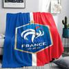 1Pc German Football Print Flannel Blanket, High quality Comfortable for All Seasons, Home Decor, Warmth and Comfort, Perfect for Christmas GiftS