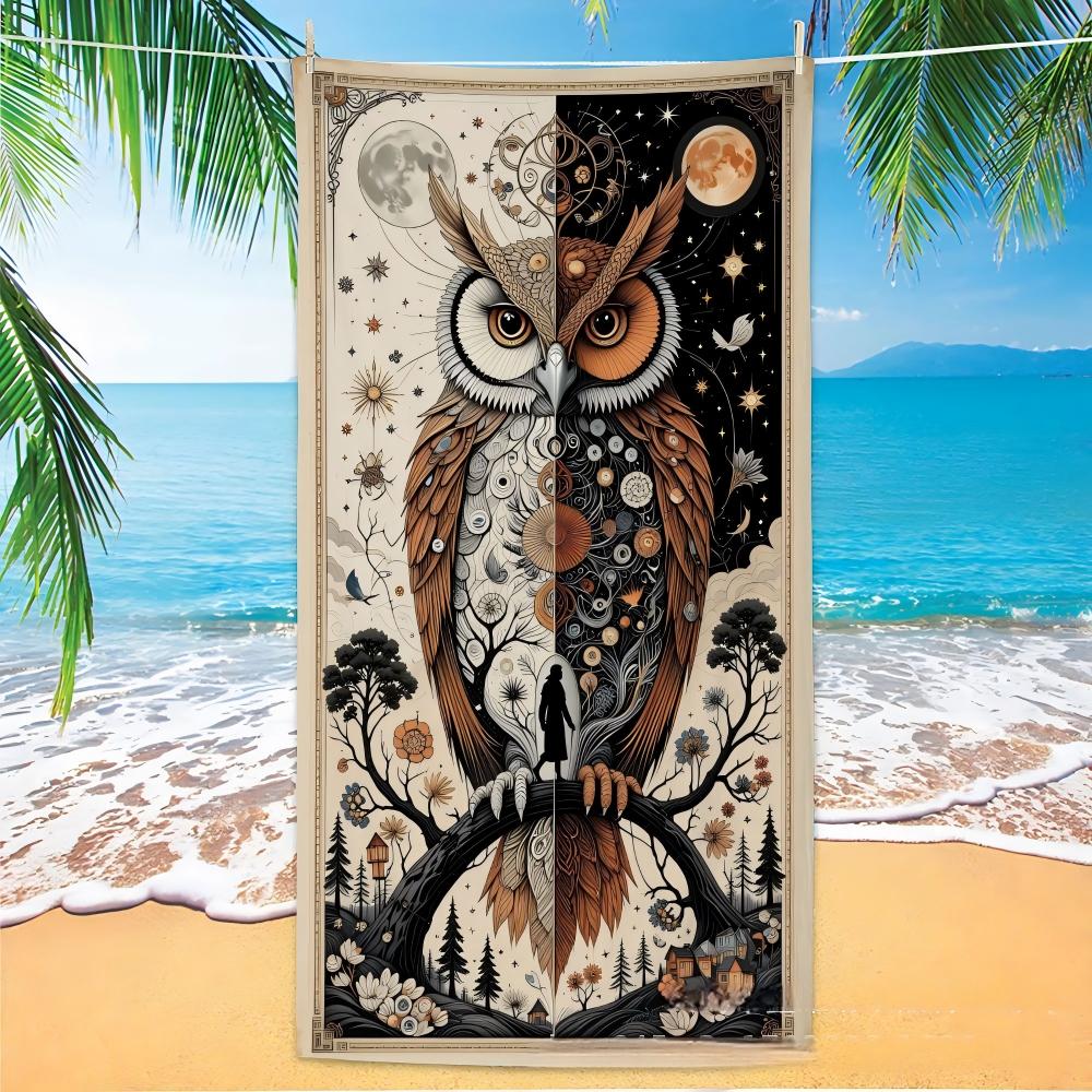 Boho Stripe Beach Towel Geometric Pattern Microfiber Quick Dry Bath Towel 50x100cm