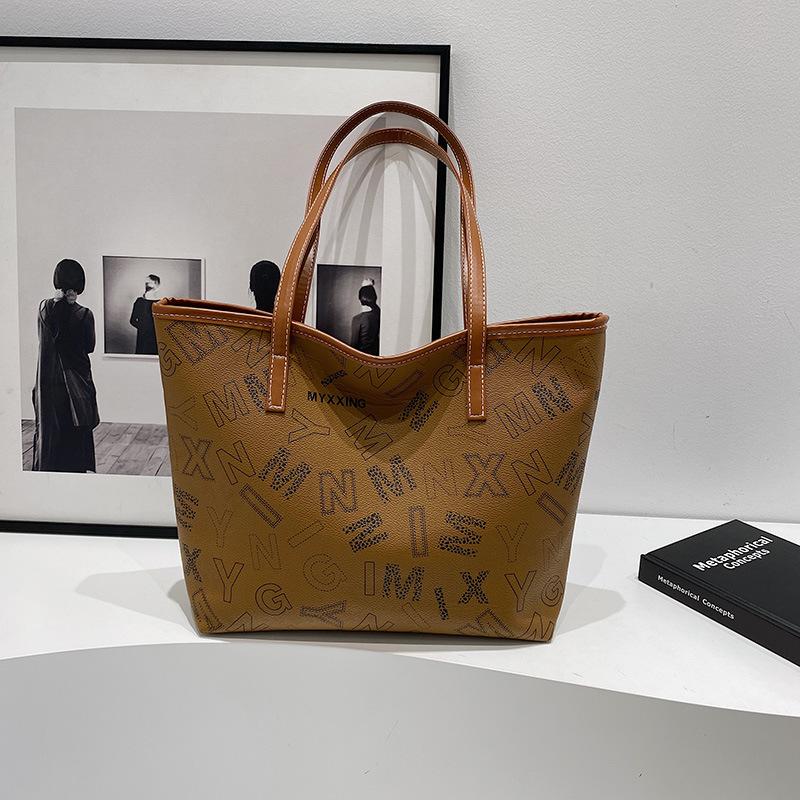 

Premium sense большая вместительная сумка универсальная рабочая 2025 модная портативная сумка большая женская сумка