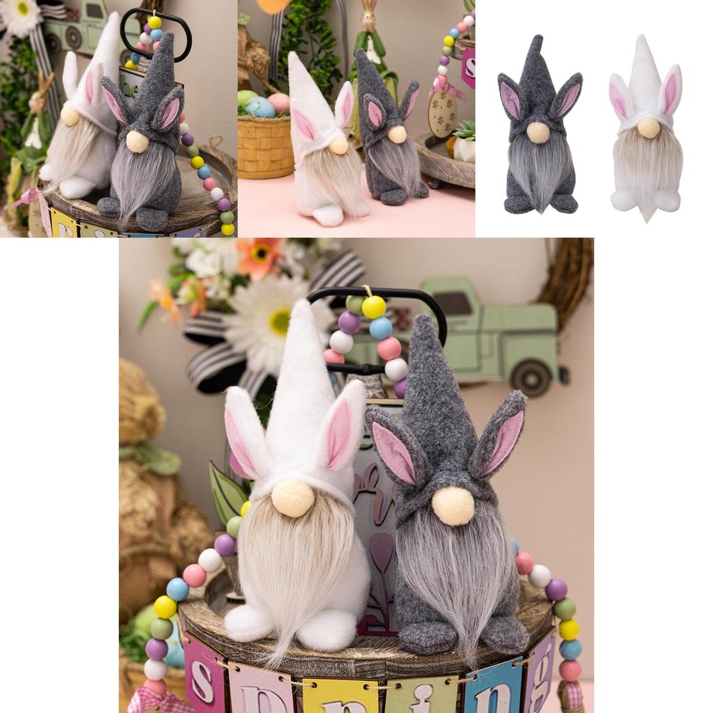 Cute Creative Easter Decoration Adorable Bunny Figurine Rudolf Faceless Doll Goblin