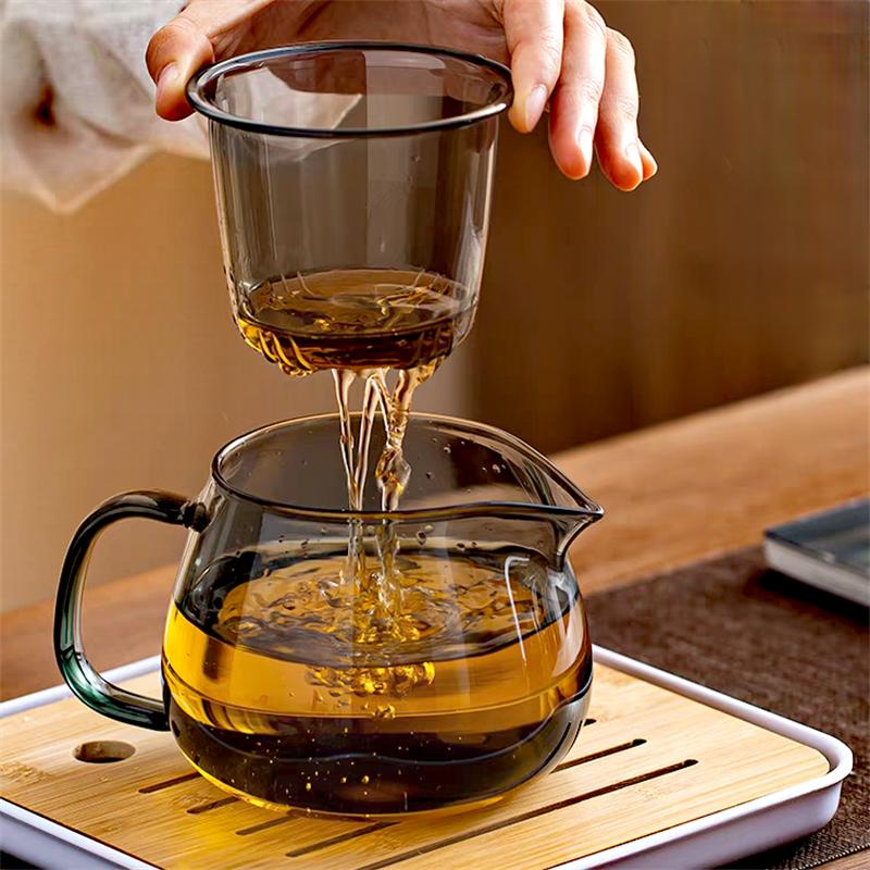 480/600ML Penguin Shape Glass Teapot With Tea Strainer Infuser Tea Ceremony Kung fu Tea Pot Tea Set Tea Maker