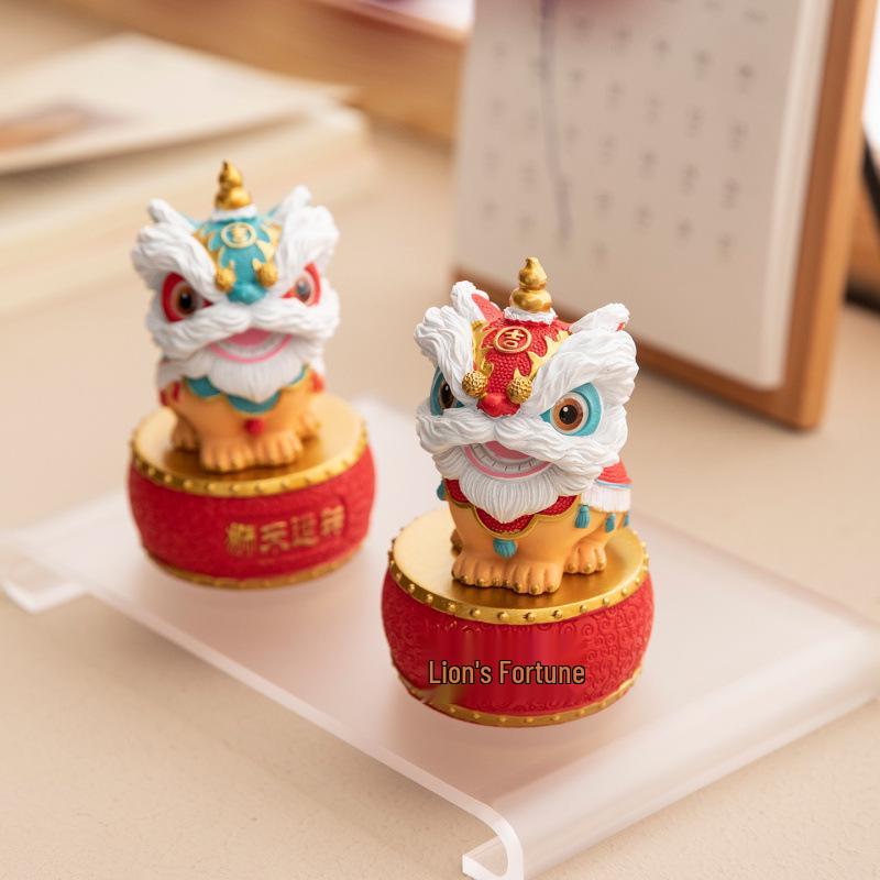Creative Foshan Wusheng Lion Cultural Gift Set - Elegant Handicraft for Leaders, Clients, and Friends' Birthdays