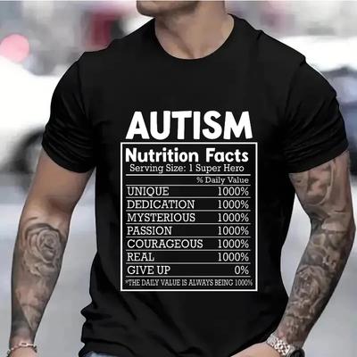 Herrenbekleidung Autismus Ernährung Shirt für Frauen Männer Autismus Bewusstseinsmonat T-Shirts Autismus Zitat Sommer T-Shirts Akzeptanz Y2k Oberteile