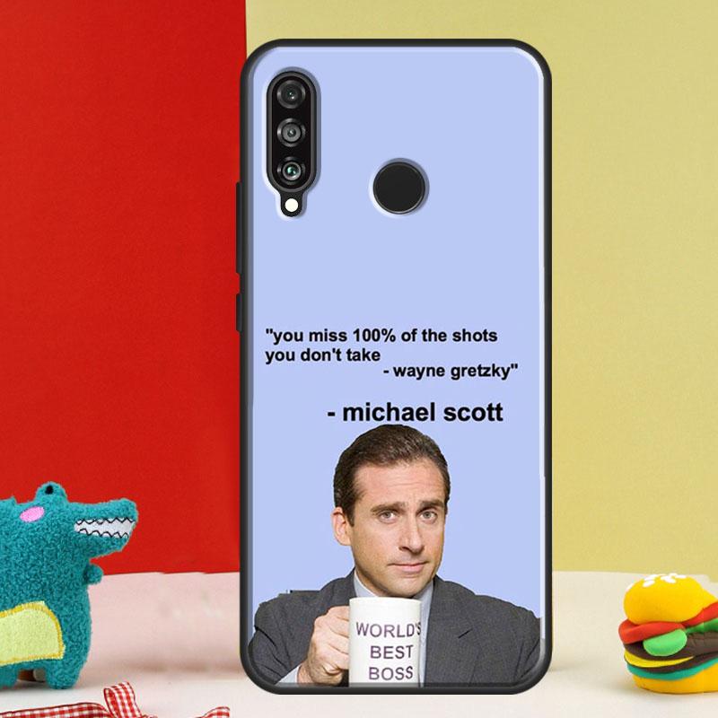 Michael Scott The Office For Huawei Nova 12s 12i 11i 8i 9 10 SE Y91 Y90 Y60 Y70 Y72 Y61 P20 P40 P30 Lite P60 Pro Case