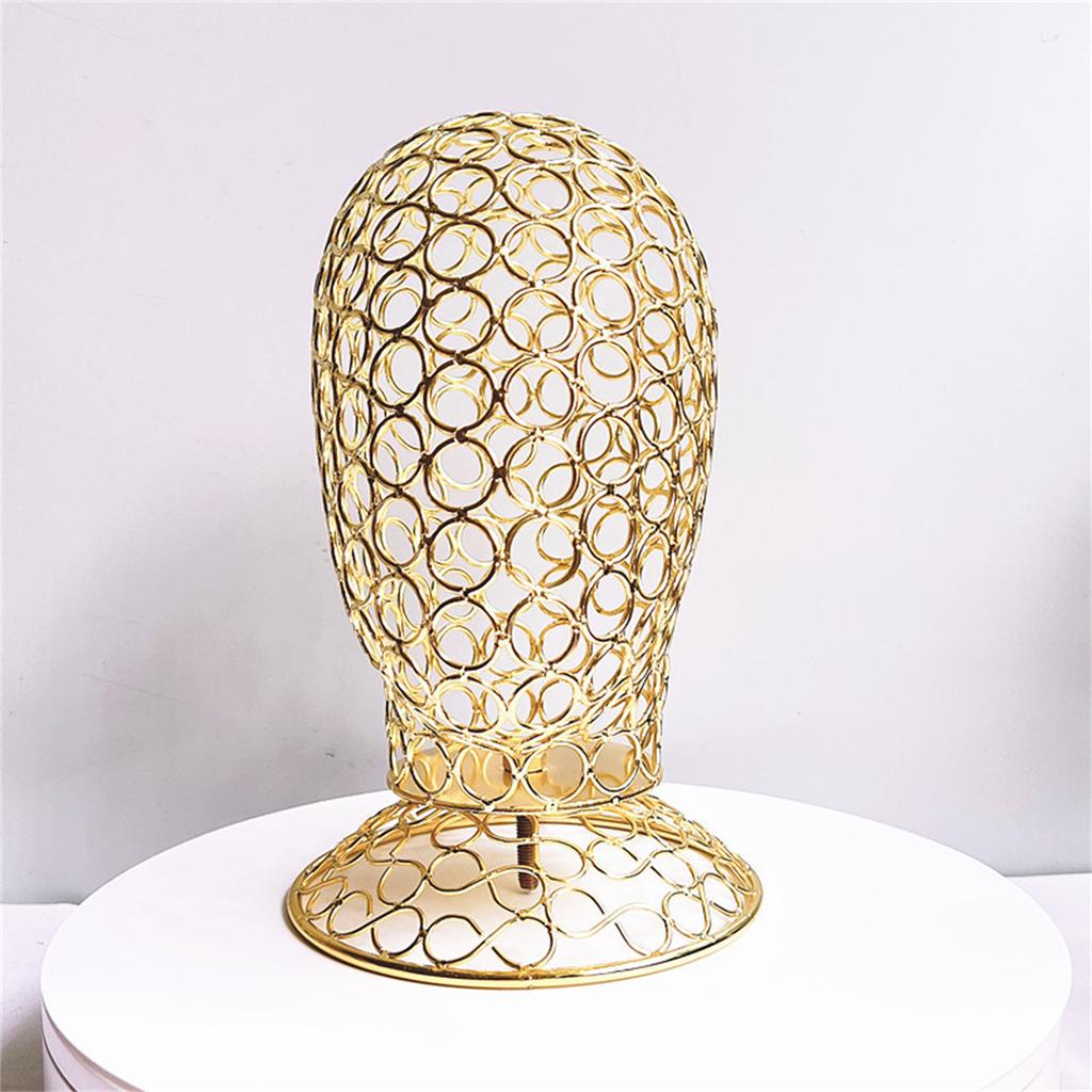 Eleganter Perückenhalter Hut-Ausstellungsständer Metall-Mannequinkopf Eisen-Textur Hut-Ausstellungshalter Perfekt für den Heim- oder Ladengebrauch