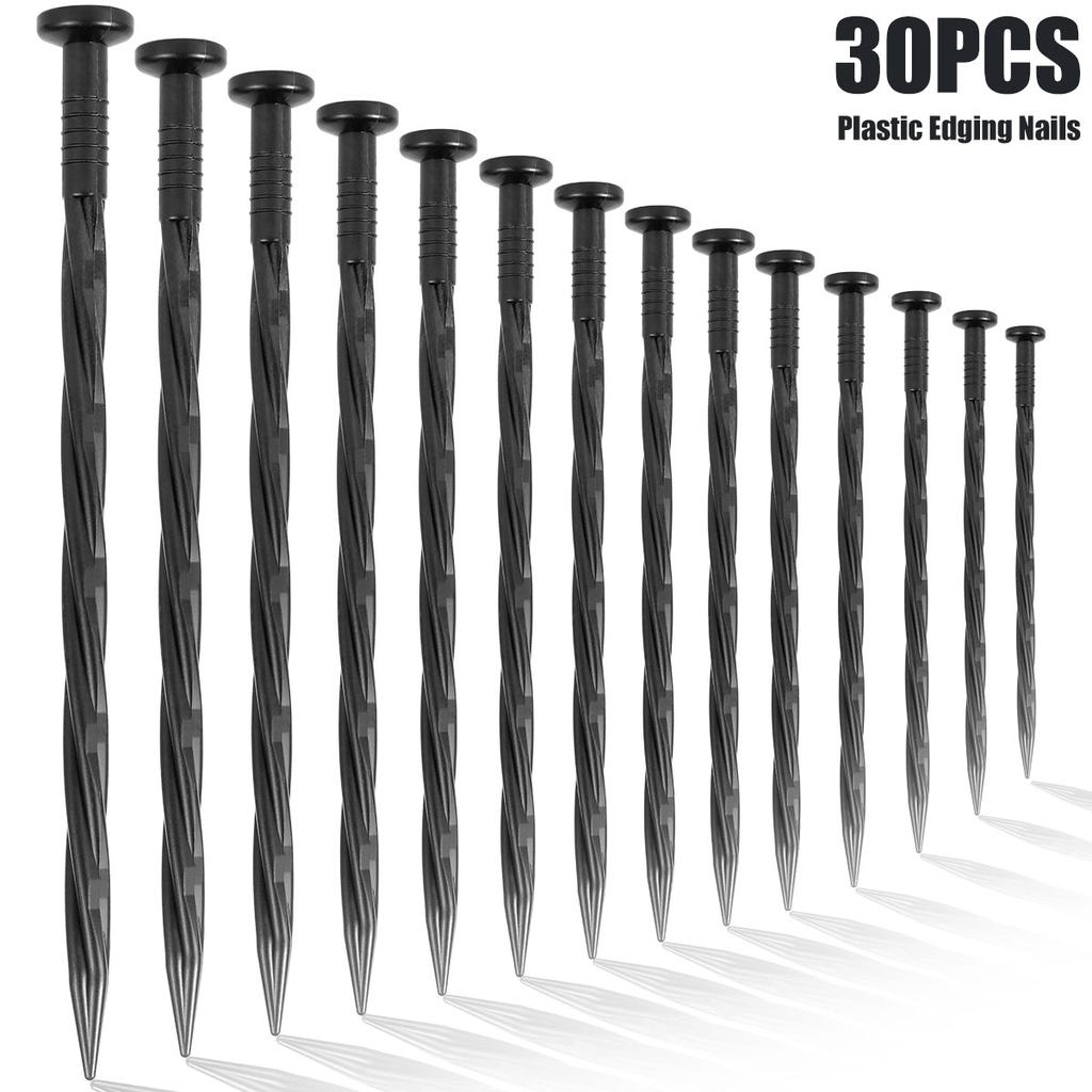 Landschaftsbegrenzung Nägel Mehrzweck Spiralbegrenzungspfähle Werkzeug Kunststoff Robust Landschaftsverankerungsspieße für Gartenzelte Markisen