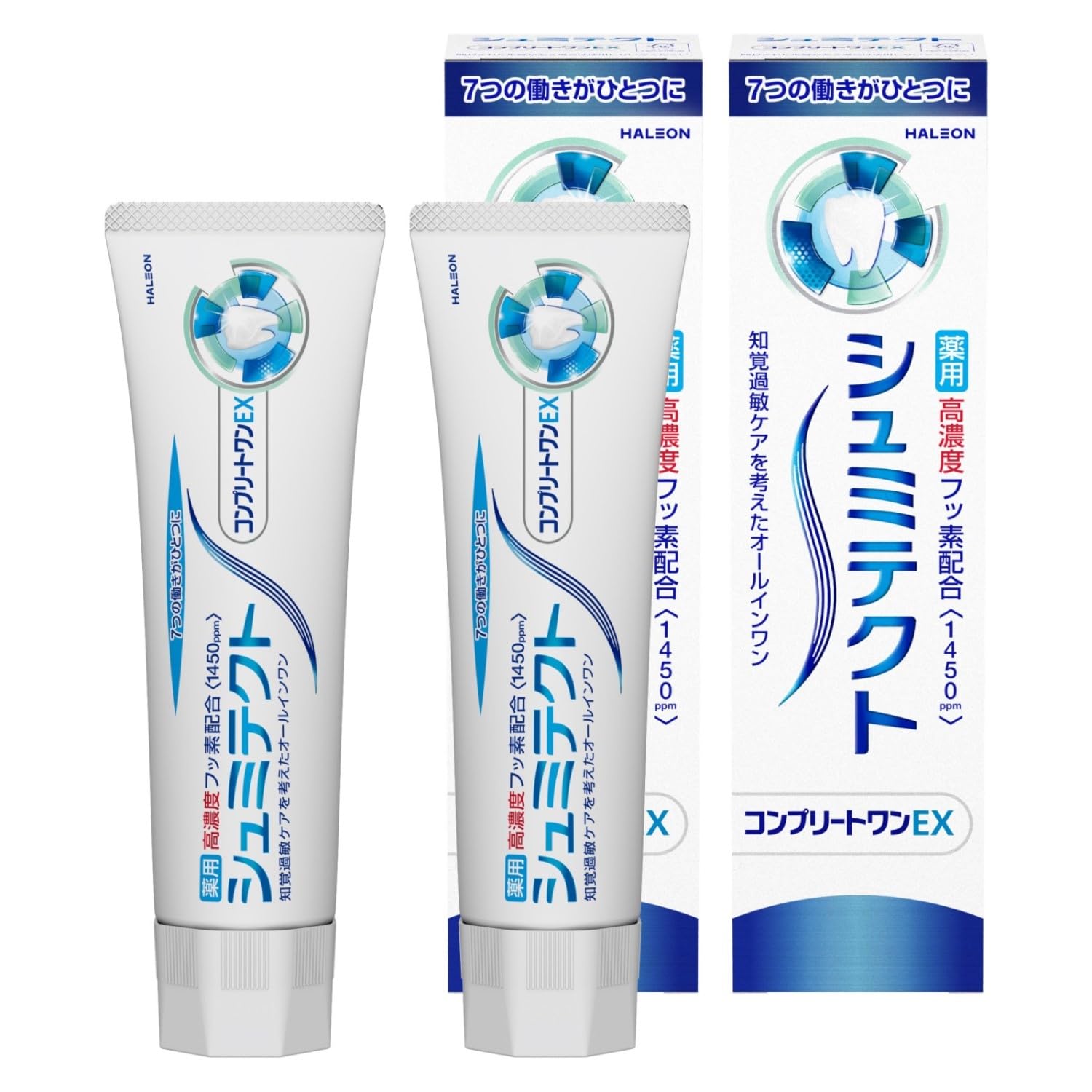 

Shumitect Complete One EX [Quasi-drug] Toothpaste for sensitive teeth, high concentration fluoride 1450ppm 2 bottles [Value pack]