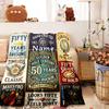 Customize Your Name Home Blanketss Golden Anniversary Edition Celebrate 50 Years Of Love With Comfort Softness And Versatility For All Seasons Perfect