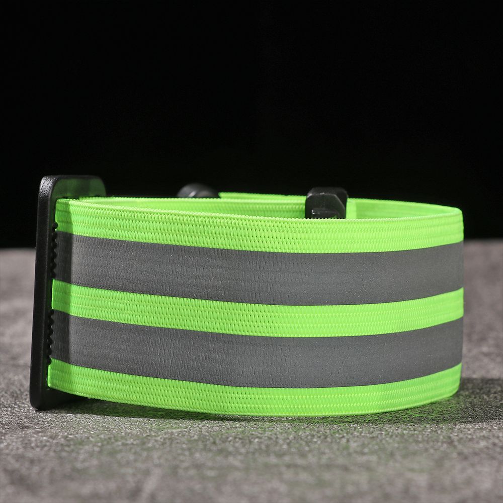 Bike Safety Alert Cycling Reflective Strips Warning Armband Reflector Wristband Bicycle Bind Strap