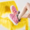 fashion Winter Warm boots 2024 new high top solid rainproof cloth plush lovers wear home cotton shoes indoors and outdoors slippers