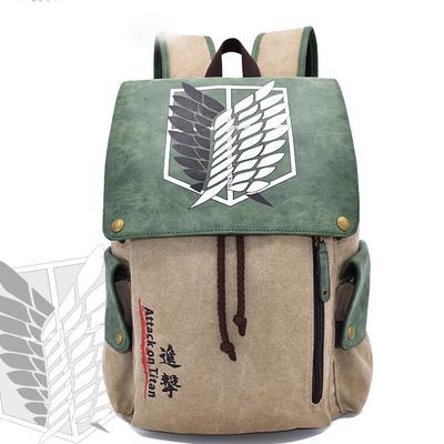 Anime Attack On Titan Boy's Backpack Gifts Cartoon Canvas School Bag  Female Male Bagpack Plecak Laptop Travel Outdoor Mochilas