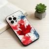 Canada Flag Aesthetic  Phone Case For iPhone 17, 16,15,14,13,12,11 Plus,Pro Max, Others Soft Black Cover