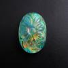 Doublet Opal Lab Created 19.5 Ct Oval Certified Beautiful Loose Gemstone