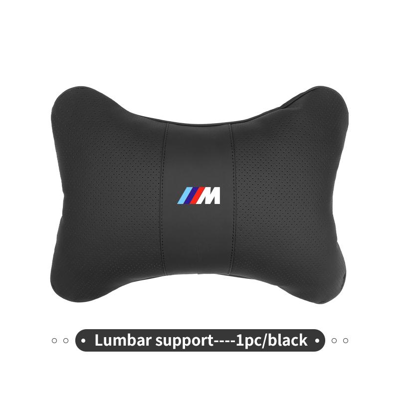 Leather Car Seat Headrest Neck Pillow Lumbar Support Mat For BMW E30 E34 E36 E39 E46 E52 E53 E60 E61 E62 E70 E71 E83