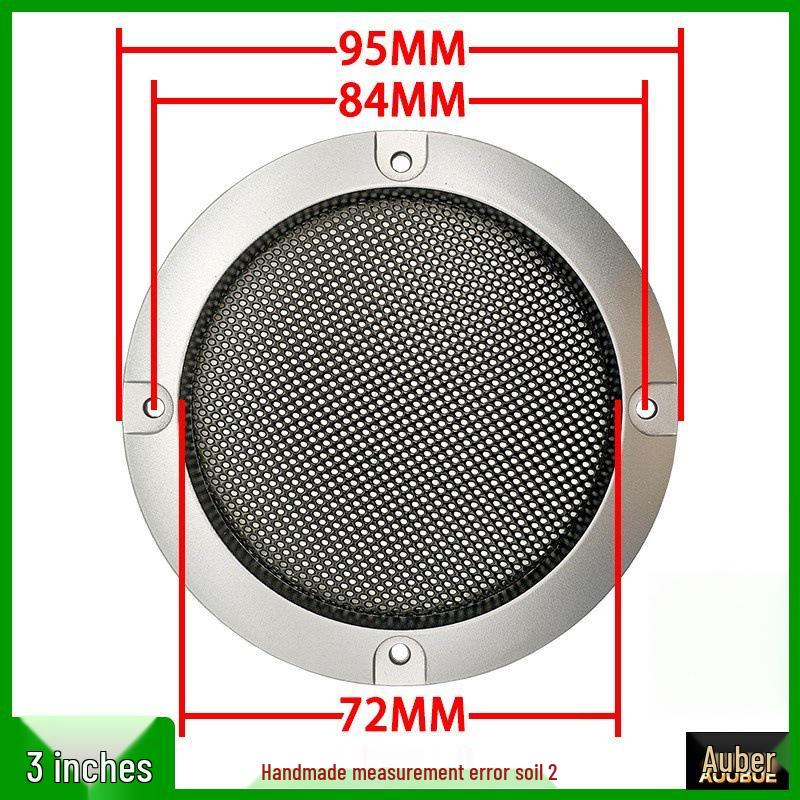 Silver Metal Speaker Car Horn Cover 2-10 Inch