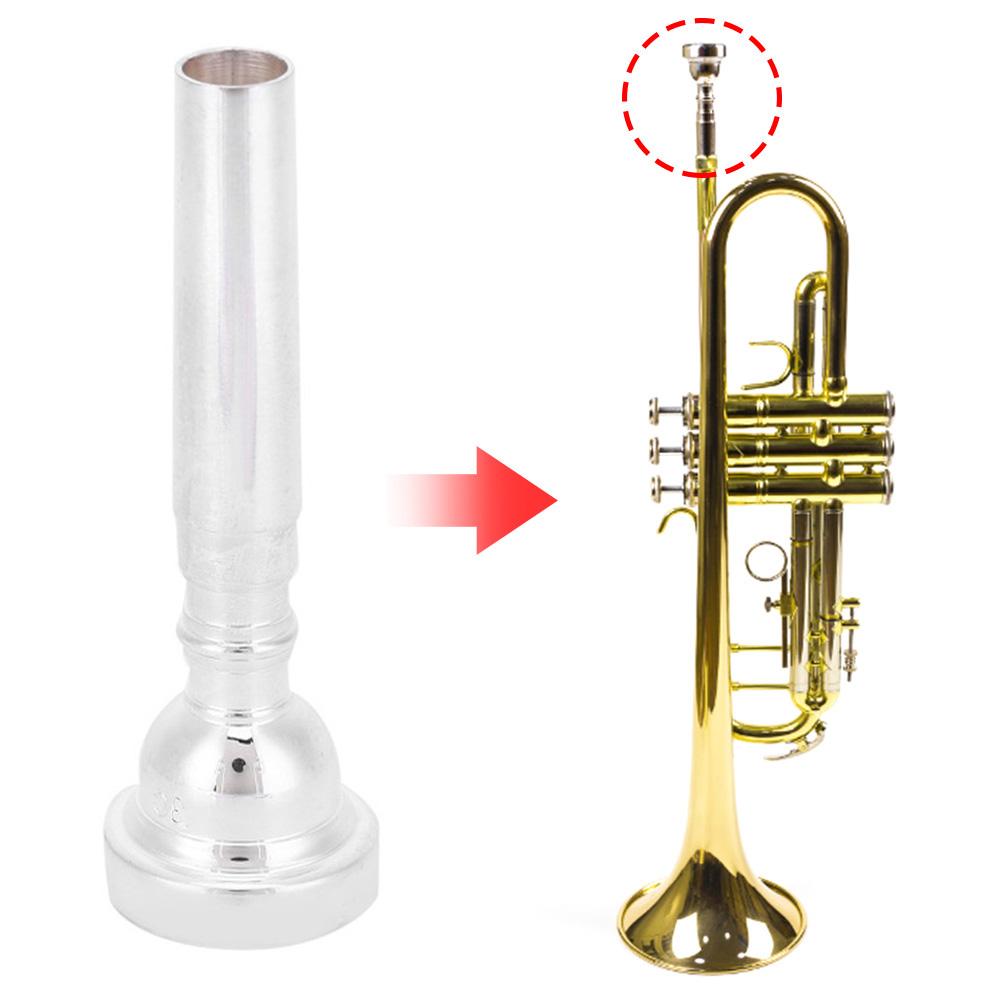 Trumpet Mouthpiece 3C Musical Instruments Accessory for Yamaha Bach Conn KingSilver