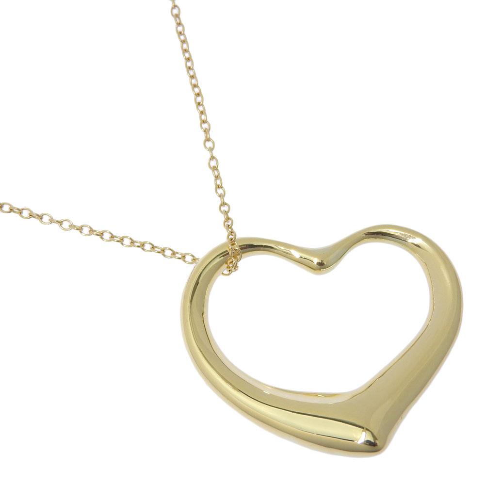 

TIFFANY&Co. Велике намисто Open Heart Elsa Peretti K18 жовте золото серце 15.3г Жіноче Вживане