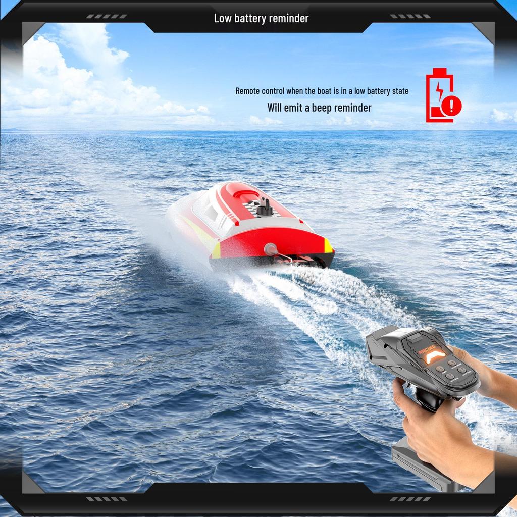 Customized Children's Educational Remote-Controlled Speedboat Toy - Popular Electric Boat for Outdoor Play