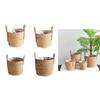 Woven Flower Pots Straw Flower Pots Outdoor Tables Large Straw Bag Basket Hand
