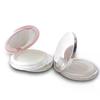 Portable Ultra-thin Plastic Powder Box Loose Pot Travel Makeup Jar Sifter Container with Powder Puff Mirror