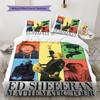 Ed Sheeran Bettwäsche Tagesdecke Set Bettbezug Kissenbezug Heimdekoration Geburtstagsgeschenk (1 Bettbezug + 2 Kissenbezüge, ohne Füllung)
