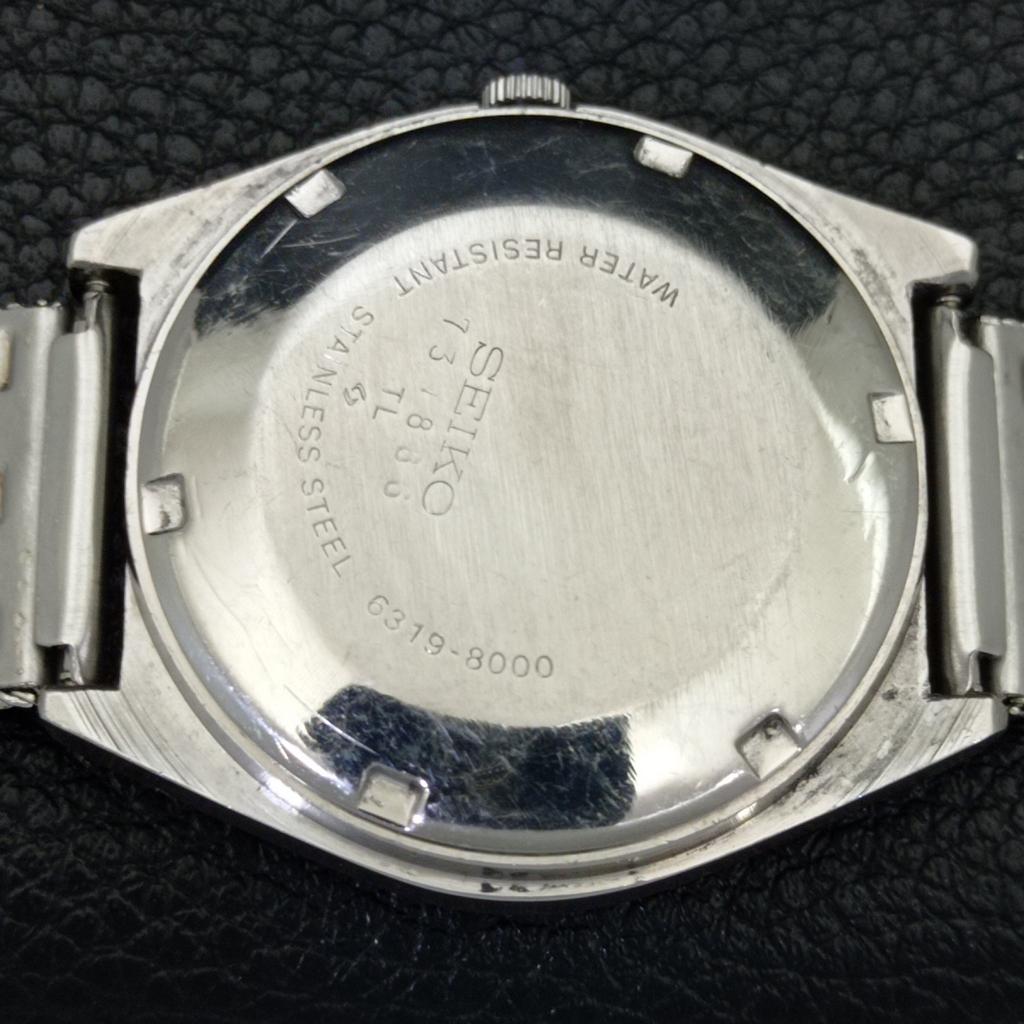 SEIKO 5 AUTOMATIC 6309A VINTAGE JAPAN MENS BLACK COLOR DIAL WATCH a701548-5 R206b-a701548