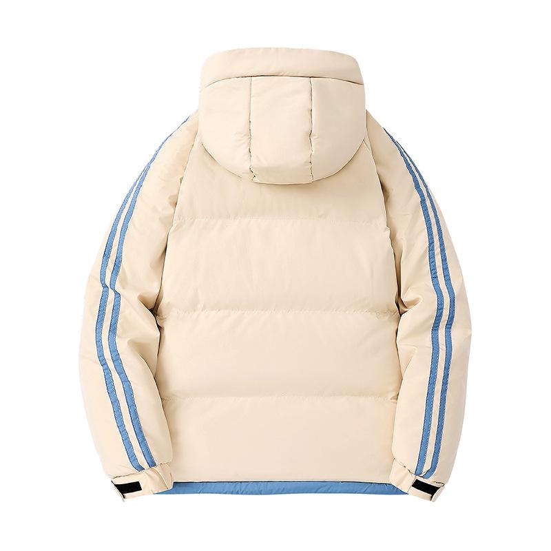 Erkaizhen Thickened Cotton Coat for Men In Winter Casual Versatile Fashion Trend Hooded Thickened Warm Cotton Coat