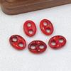 10Pcs 24X17Mm Colorful Acrylic Geometric Beads Diy Necklace Bracelet Garment Bag Accessory Clasp Material