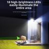Clip On Solar Clip-on Lamp Smart Sensor Waterproof Garden Wall Light Human Body Induction 3 Modes Solar Fence Light Patio