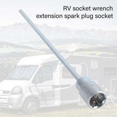 Caravan Manovelle Estensione Candele Chiave a Bussola Lunghezza 30cm per Trapano Elettrico Dado Esagonale 19mm Utensile per Autocaravan