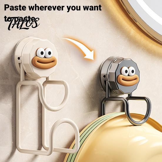 Heavy Duty Suction Hook for Wet Room Cup Washbasins, No Punch Vacuum Hanger, Rust Proof Metal Basin Holder Cartoon Design Reusable Anti Organizer