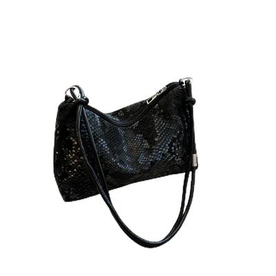 KKYOYRE Glittering Crossbody Shoulder Bag, Lightweight PU Leather with Adjustable Shoulder Strap, Mini Tote Pochette, Compact Storage, Perfect for