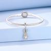 925 Silver Cute Rabbit Bear Dog Charms Bead Sparkling CZ Zircon Dangle Fit Bracelet DIY Birthday Jewelry Gift