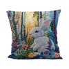 Easter Bunny Egg Pillowcase, Imitation Embroidery Polyester Pillowcase