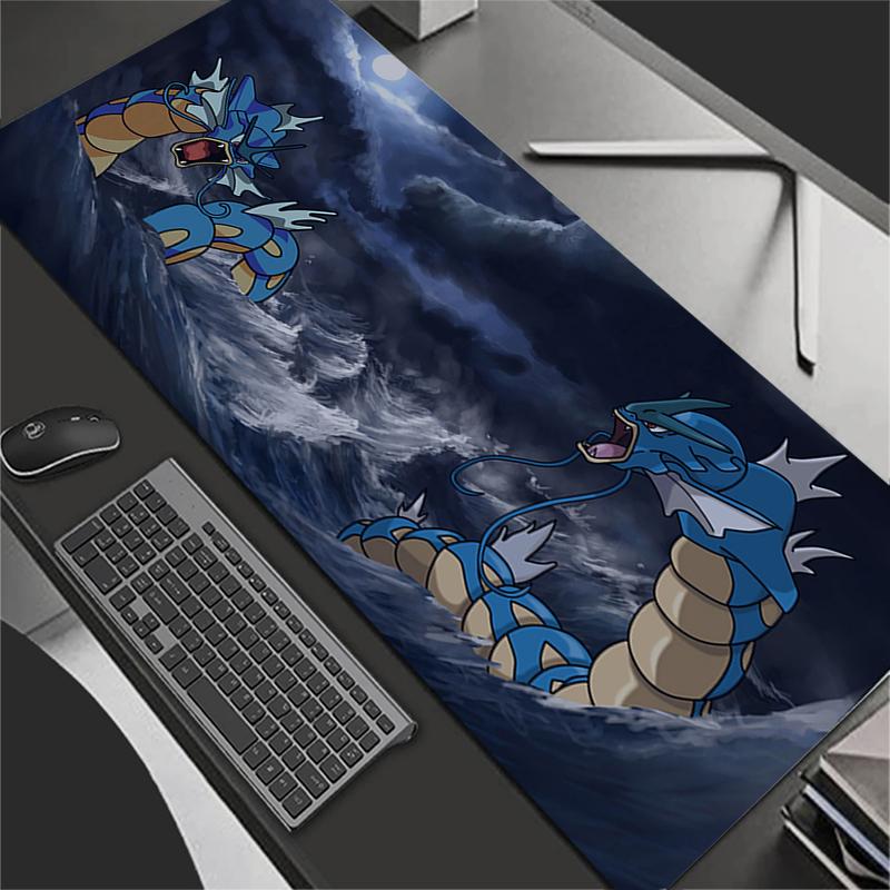 Mouse Pad Anime Gaming Accessories PPokemons Gyarados Mousepad Gamer PC Completo Computer Keyboard Desk Mat Varmilo