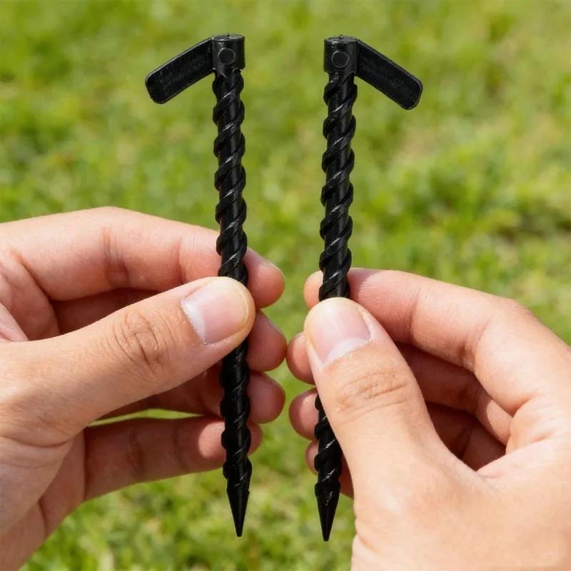 10-100PCS Black Garden Ground Stakes Resistant PP Secure Anchor Landscaping Fabric Usage Weeds Barrier Plastic Mulch Ground Pegs