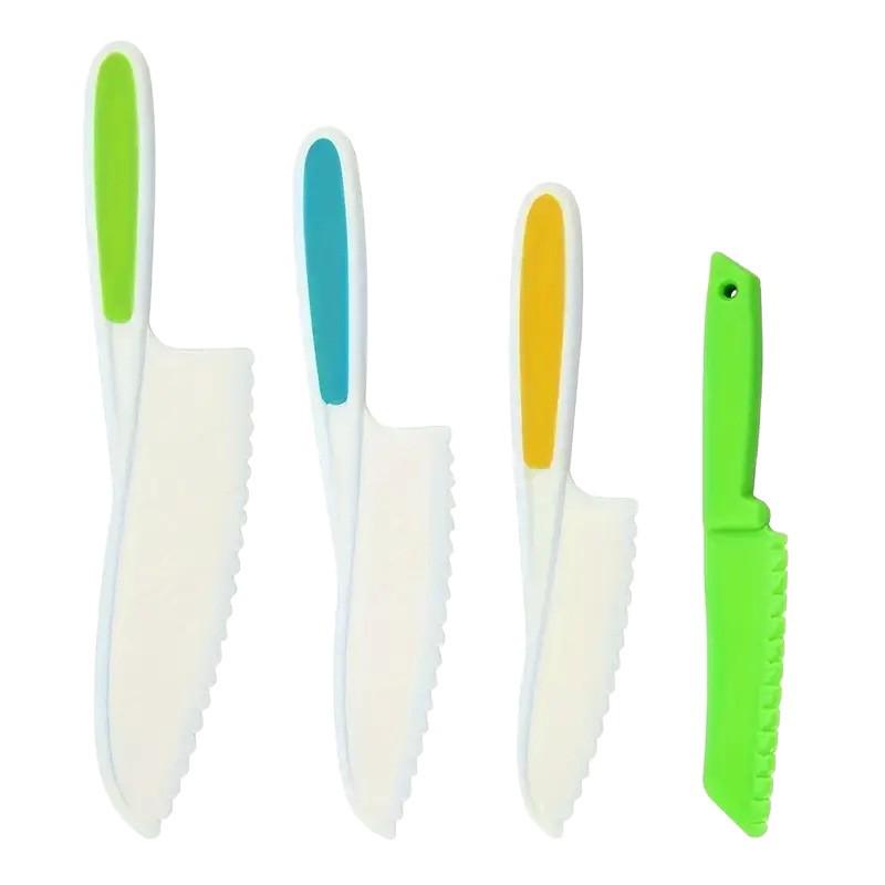 

Child-Safe Plastic Cutlery Set: Baby Food Masher, Embossing Mold, and Kids Cutting Board