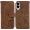 For Samsung Galaxy S25 Edge Wallet Case Tiger Imprint Leather Shockproof Phone Cover