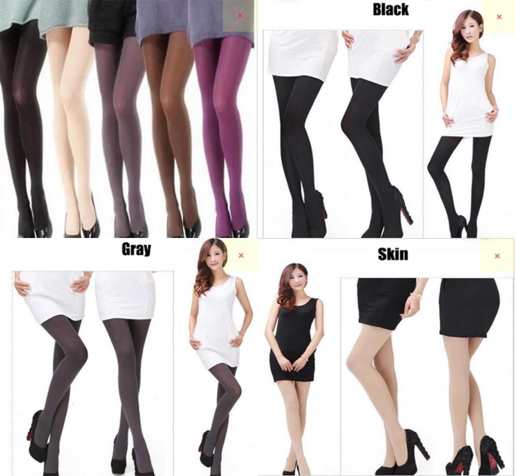 Fashion Women's All-match 80d Silk Slim Pantyhose Stockings Hosiery In Luxurious Black