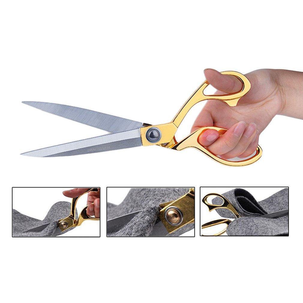 10.5” TAILORING SCISSORS STAINLESS STEEL DRESSMAKING SHEARS FABRIC CRAFT CUTTING