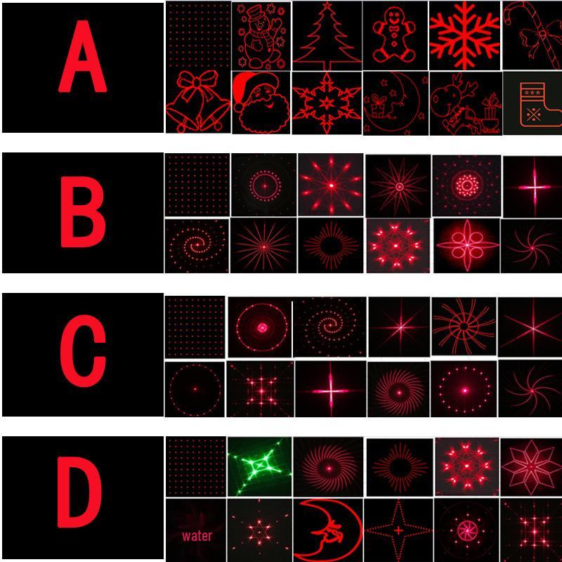 Outdoor Waterproof Laser Projector: Red & Green Multi-Pattern Lights for Holiday Atmosphere