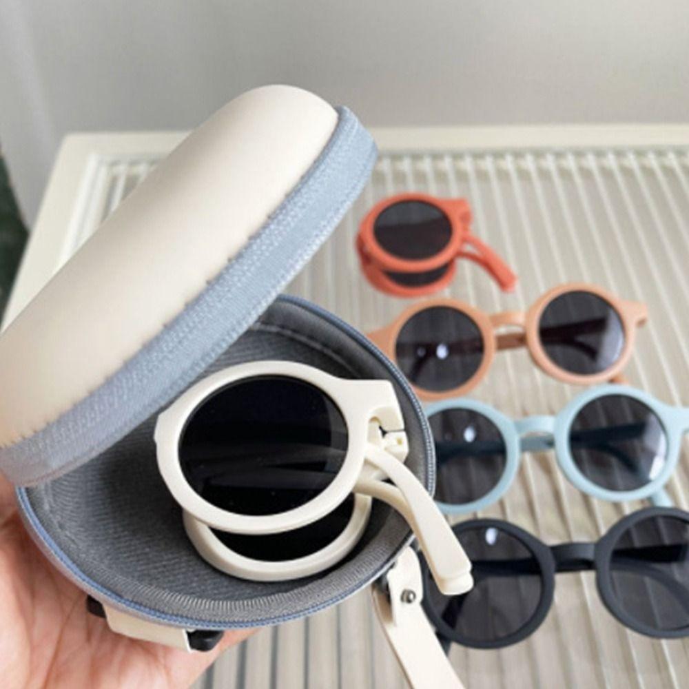Round Frame Children's Sunglasses Foldable Design Round Frame Sunglasses  Summer Season