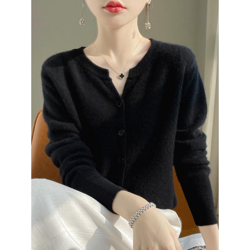 

DAFIFY Женская мода повседневная осень-зима однотонный принт длинный рукав V-образный вырез свитера XXL