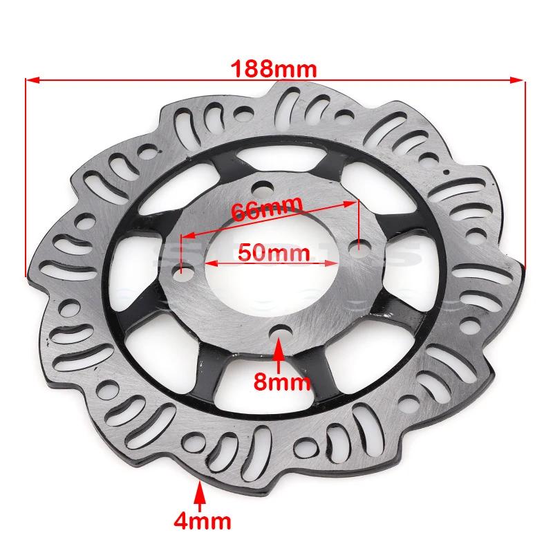 Front and rear brake disc rotor 190mm for 110cc 125cc Huayang Bosvel T8 Off-Road Dirt Bike Accessories Four Pit Dirt Bike ATV